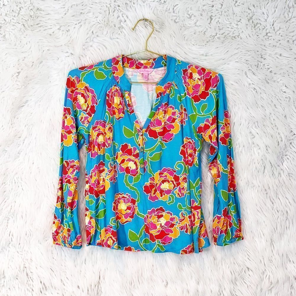 LILLY Pulitzer floral print blouse